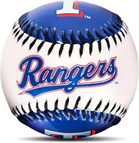 Image of Franklin Sports Texas Rangers MLB Team Baseball - MLB Team Logo Soft Baseballs - Toy Baseball for Kids - Great Decoration for Desks and Office (Pack of 12)