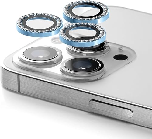 Vista 15 de CASETiFY Gema de lente de cámara [fácil aplicación] para iPhone 15 Pro / 15 Pro Max - Plata plateado