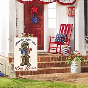 Avoincolorlifememorialdayalwaysrememberourheroesgardenflag12x18inchdoublesidedmilitarysoldiersbootspatrioticveteranyardoutdoordecoration Urban Country Home Decor Avoin colorlife memorial day always remember our heroes garden flag 12×18 inch double sided military soldiers boots patriotic veteran yard outdoor decoration urban country home decor
