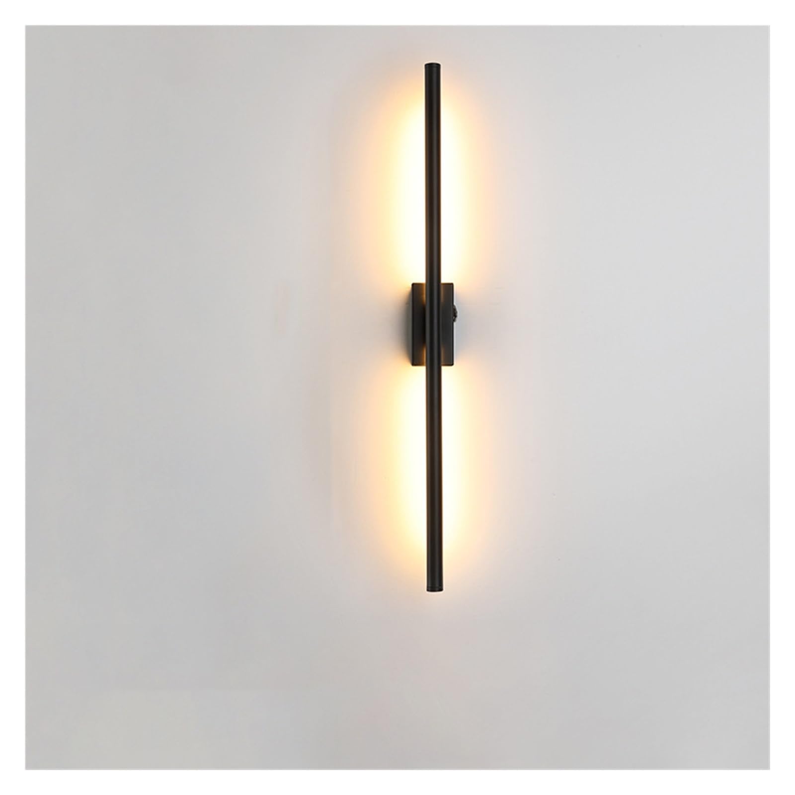 GDBAGKDQK Modern Simple Linear Tube LED Wall Lamp Up Down Background Opposite Light Bedside Foyer Corridor Black Gold Sconces Bright Lights
