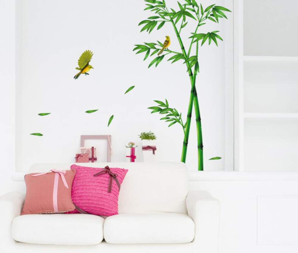 Papier peint bambou Xin décoré revêtement mural de salon 60x90cm x2