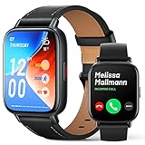 FMK Smartwatch Herren Damen mit Telefonfunktion für Android iOS Damen Smartwatch Fitnessuhr Fitness Tracker Sportuhr Armbanduhr Herren mit Pulsmesser Schlafmonitor Schrittzähler Nachrichtenerinnerung