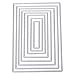 Produktbild Stanzschablone Rechtecke, U-horizon 8pcs Rectangles Cutting Dies Metall Schablonen Papierbasteln für DIY Scrapbooking, Fotoalbum Dekoration, Karte, Papier, Geschenk