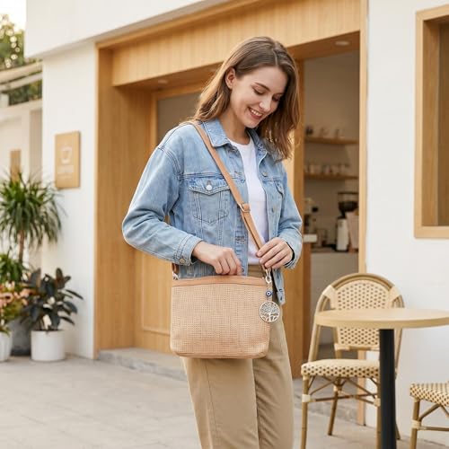 Bolso de playa de crochet para mujer, tote boho tejido miniatura 2