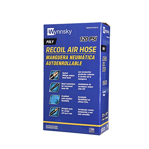 WYNNsky 25 Feet Polyurethane Coiled Hose