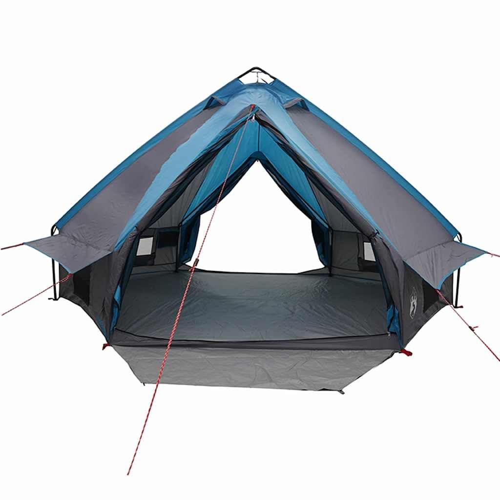 Tenda tepee per 10 persone, in poliestere 185T, verde e bianco, con aste