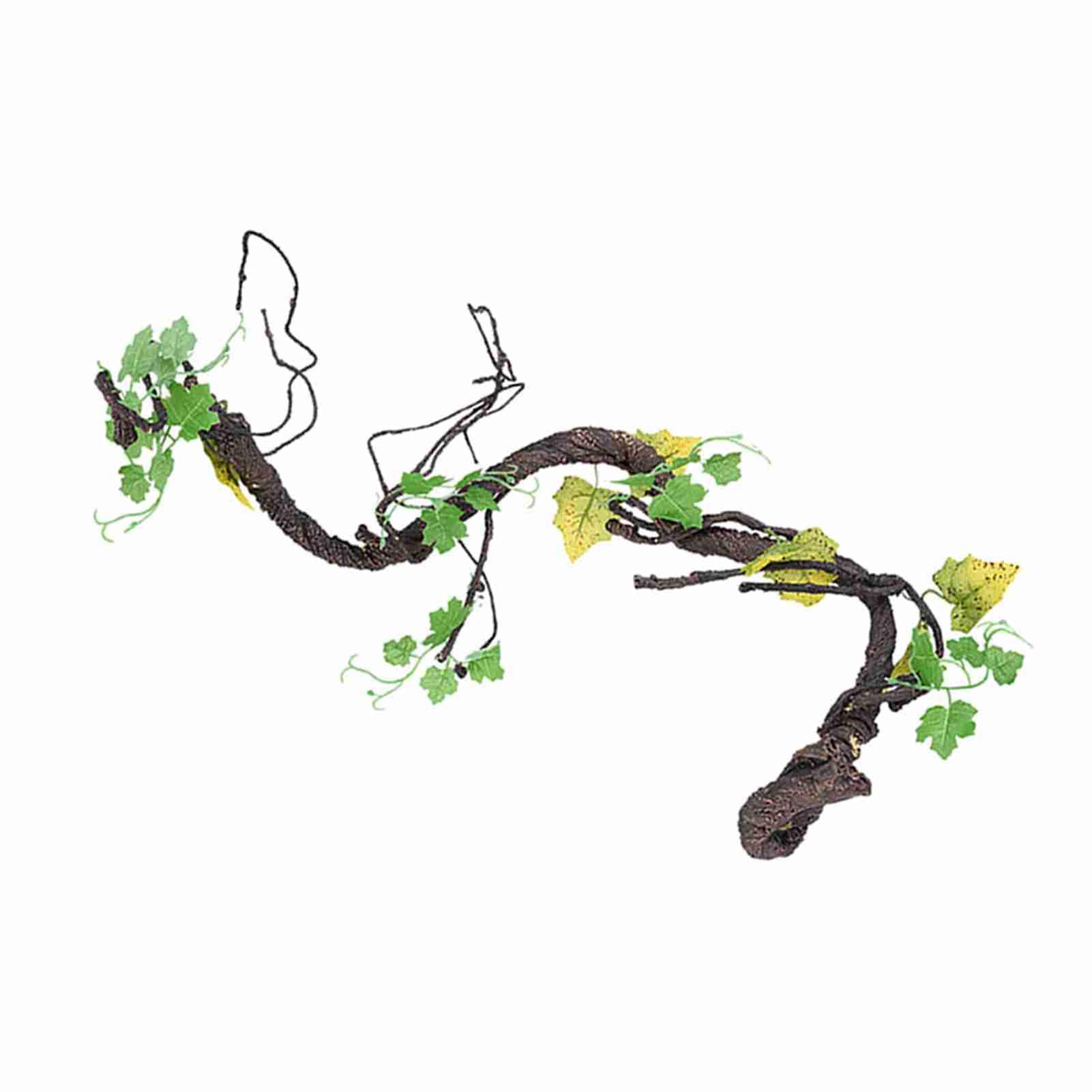 Pssopp Reptiles Lagarto Hábitat Decoración Vides Artificiales Lagartos Trepador Emulación Trepador Vides Falsas Plantas para camaleón Lagartos Serpientes