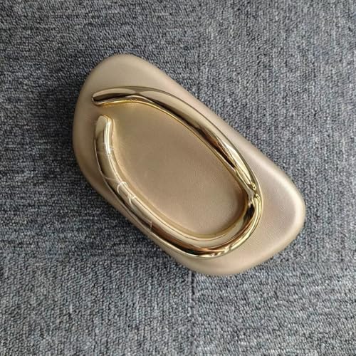 Image of Acrylic Clutch Purse for Women Classic Round Acrylic Evening Handbag Vintage Metal Handlebars Bag for Wedding Party Prom