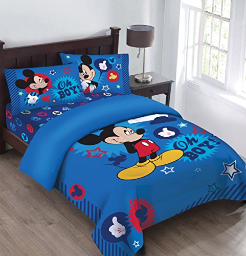 Disney Mickey Mouse Oh Boy! Twin Bedding Comforter Set