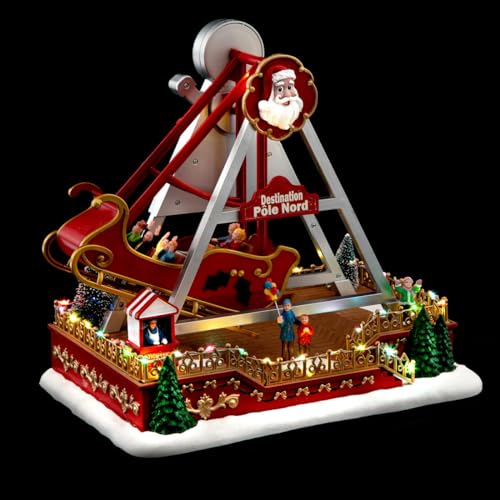 FEERIC LIGHTS & CHRISTMAS Pueblo de Navidad atracción Barco 41 LED + Transformador