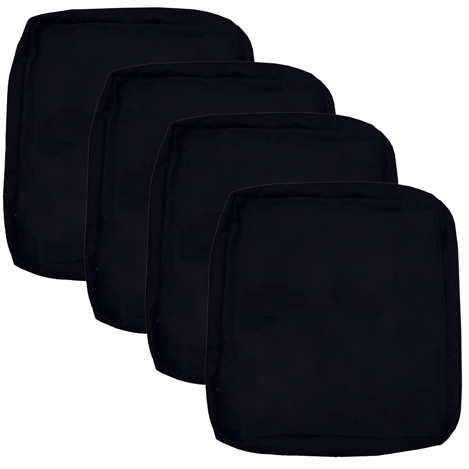 Housses de coussin d'extérieur imperméables et lavables en noir