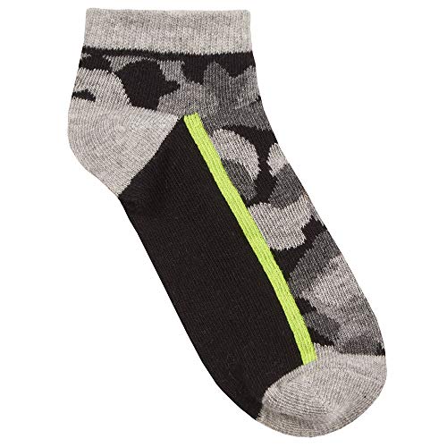 Boys 6 Pairs of Camo Print Cotton Rich Trainer Socks4