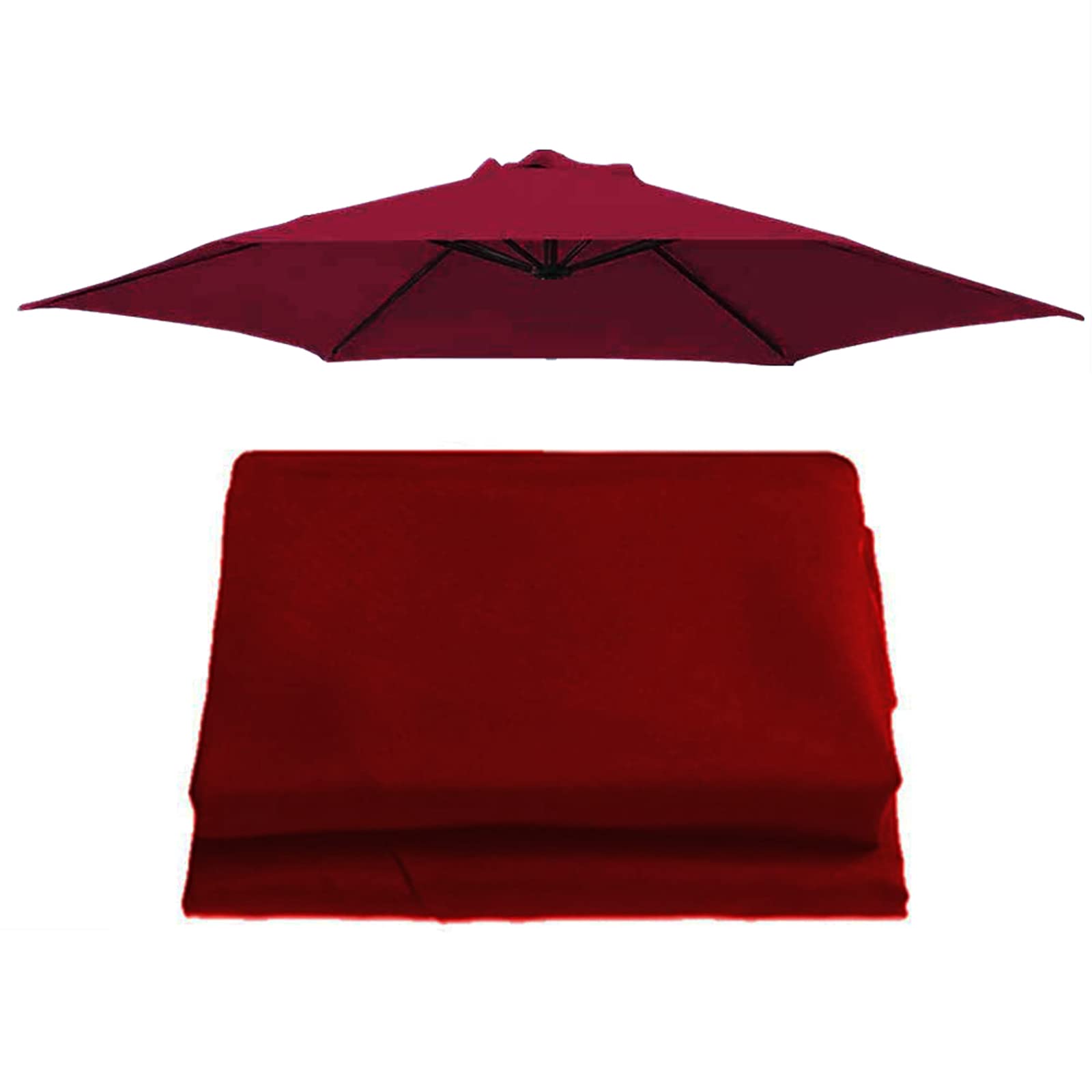 Ombrellone Di Ricambio 2,7-3 M, Rivestimento In Tessuto UV, Per Baldacchino 6-8 Costole Esterno Poliestere