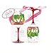 C.R. Gibson Lolita Acrylic Wine Drinkware Set, Caipirinha
