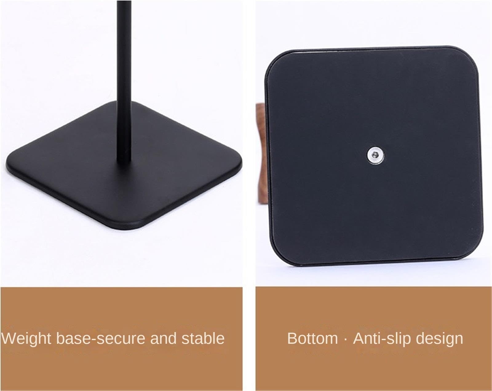 Gaming Accessori Supporto for Supporto for Cuffie in Legno Espositore for Cuffie Creativo Compatibile con Cuffie da Gioco Stand Over-Ear da Gioco(Black+Natural)
