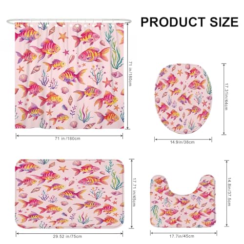 Rideau de douche polyester 183x183 cm, ensemble complet anti-moisissure avec tapis assorti - 3
