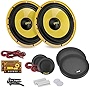 2Way Custom Component Speaker System 6.5” 400 Watt Component with Electroplated Plastic Basket, Butyl Rubber Surround & 40 Oz Magnet Structure Wire Installation Hardware Set Included Pyle PLG6C