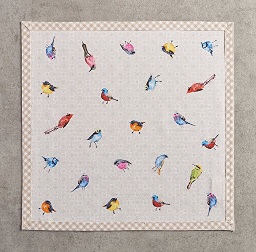 Maison d' Hermine Cloth Napkins Set of 4 100% Cotton Everyday Reusable Square Napkins Cloth Washable Dinner Party Wedding Restaurant Gifts for Mothers Day (Birdies On Wire - Image 3