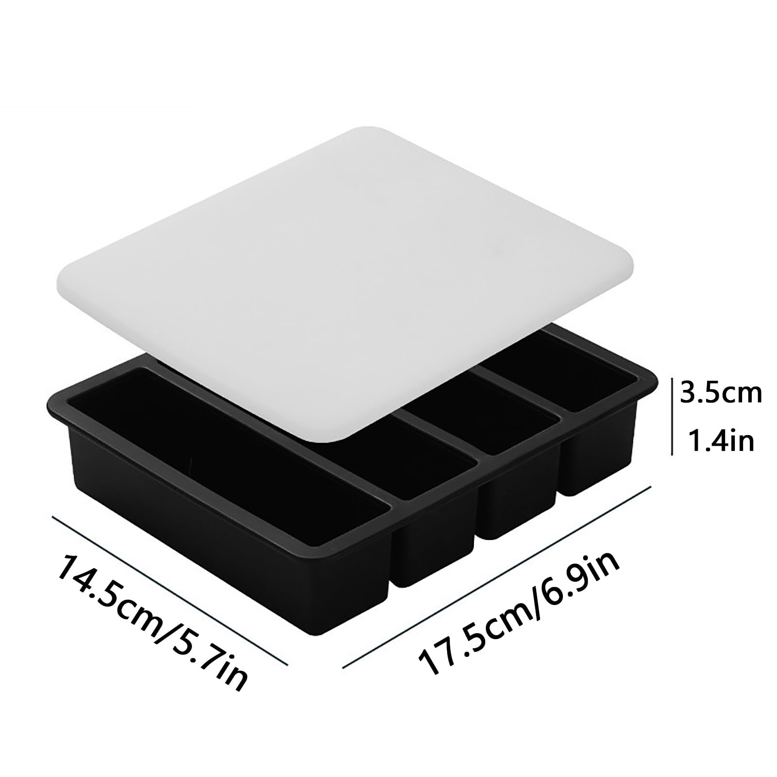 2 Pezzi, Forme per Ghiaccioli, Stampi Gelato Silicone