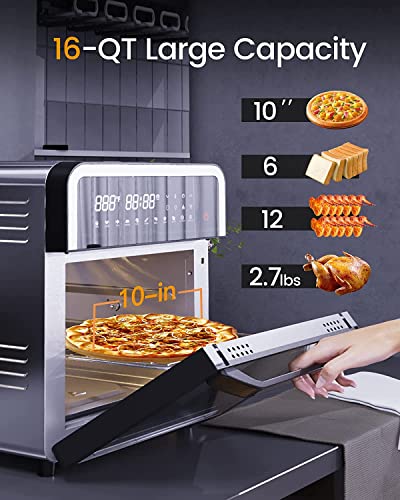 Rapid Cooker & Air Fryer, 16-Quart Capacity, 11-In-1 Functions To Bake, Roast, Sear, Sauté, Slow Cook, Dehydrate & More, 8-15-Minute Speedi Meals All In One Pot #TOP2