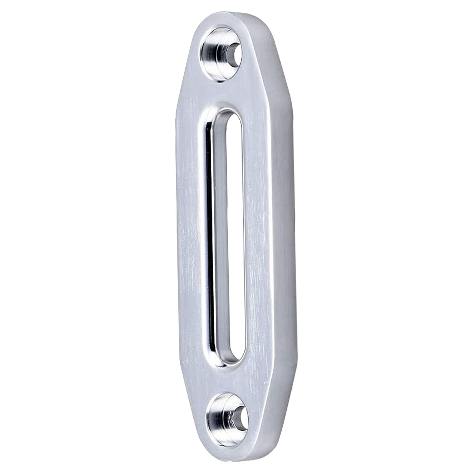 Newft Silver 6 Inch Aluminum Hawse Fairlead With Mounting Hardware High Strength Hawse Fairlead Upgrades For Synthetic Winch Rope Vehicle Recovery Tool
