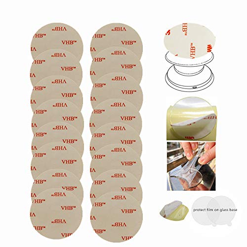MeetRade Replacement Adhesive Stickers Pads For Expanding Stand And Grip12 pcs Sticky Stickers Pads Disc For Cell Phone Stand Mount Holder Car Mount Hook