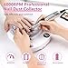 Nail Dust Collector, heemeei Protable 10 Speeds Dust Collector Nail Tech with 30 Pcs Disposable Filter Papers, 6000RPM Powerful Lightweight Nail Vacuum for Beginner Acrylic Nail Manicure Home Salon