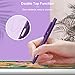 MoKo Holder Case Compatible with Apple Pencil 2nd Generation, Retractable Protective Apple Pencil Cover with Sturdy Clip, Hard PC Apple Pencil Case, Support Double-Tap, Dark Purple