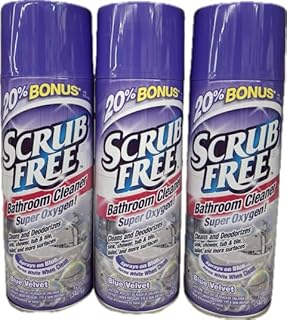 Generic Shower Cleaner - Super oxygen (Scrub Free) 3pk Aerosol (Blue velvet)