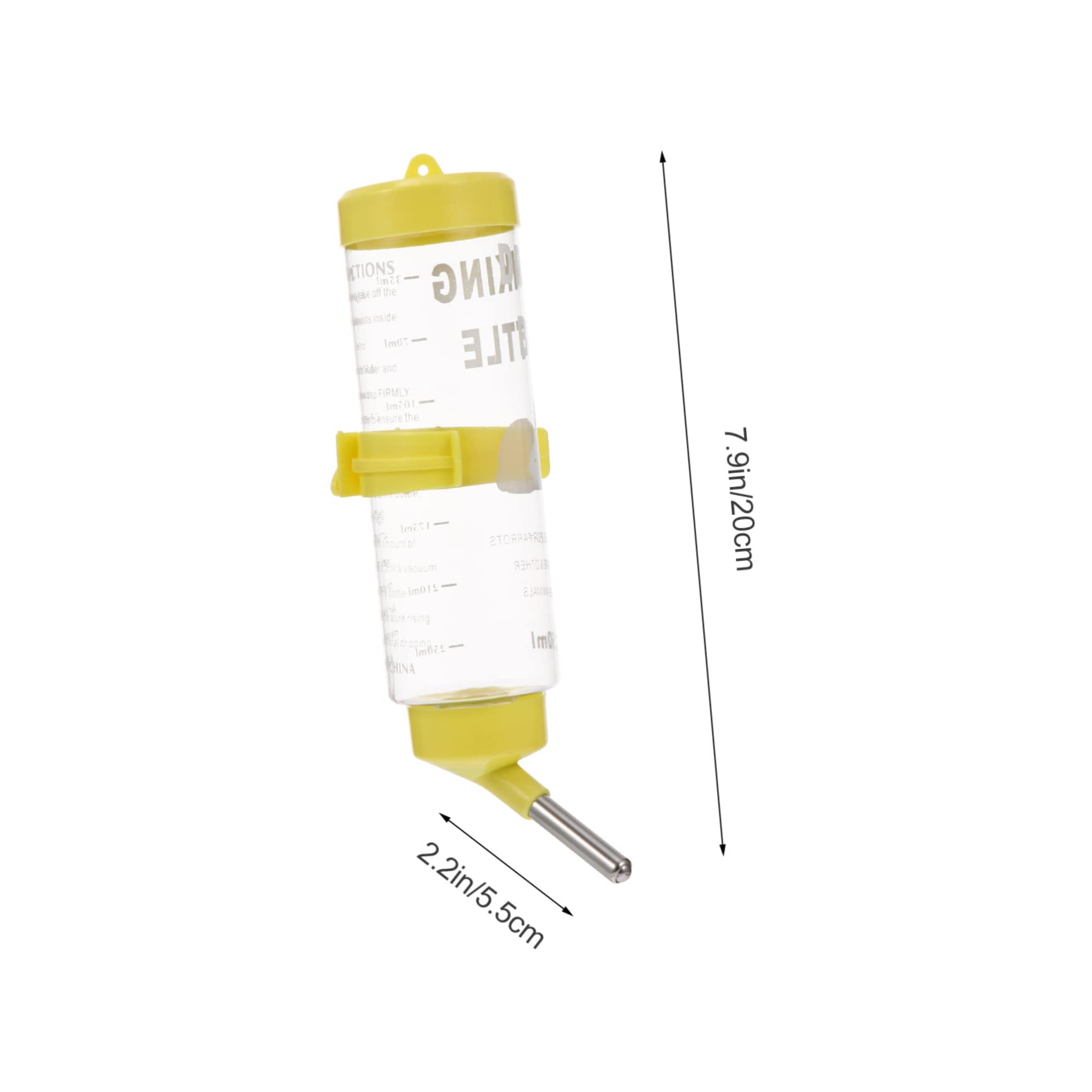 ibasenice 250ml Rabbit Water Feeder Pet Water Bottle Chinchilla Drinking Bottle Guinea Pig Leakproof