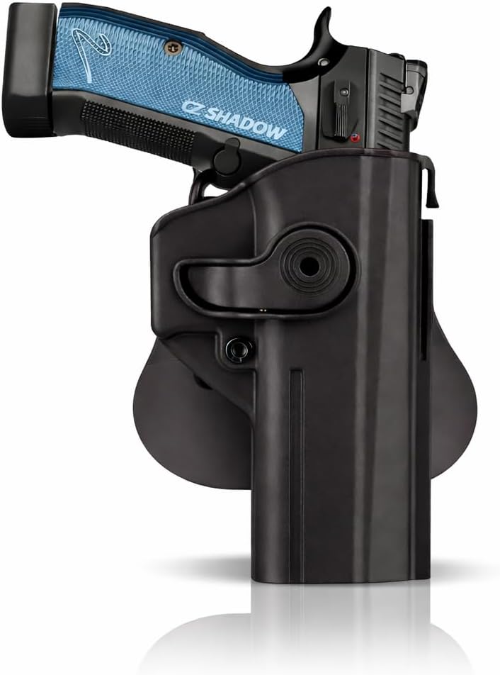 IMI Defense Level 2 Polymer Retention Holster for CZ P-09 & Shadow 2, OWB Paddle Holster, Right-Hand Draw