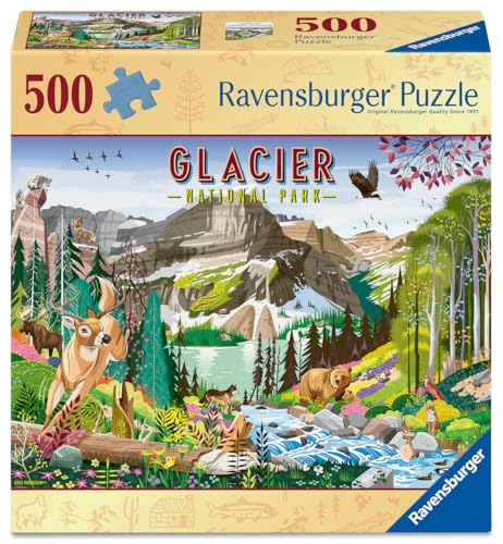 Rompecabezas Ravensburger Glacier National Park de 500 piezas para adultos miniatura 2