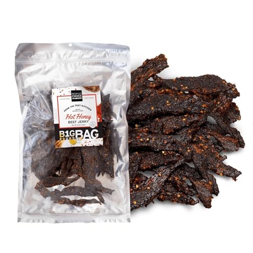 People’s Choice Beef Jerky – Test Kitchen – Hot Honey – Sweet & Spicy – 10g Protein – Made in USA – 1 Pound (16 oz) Bag