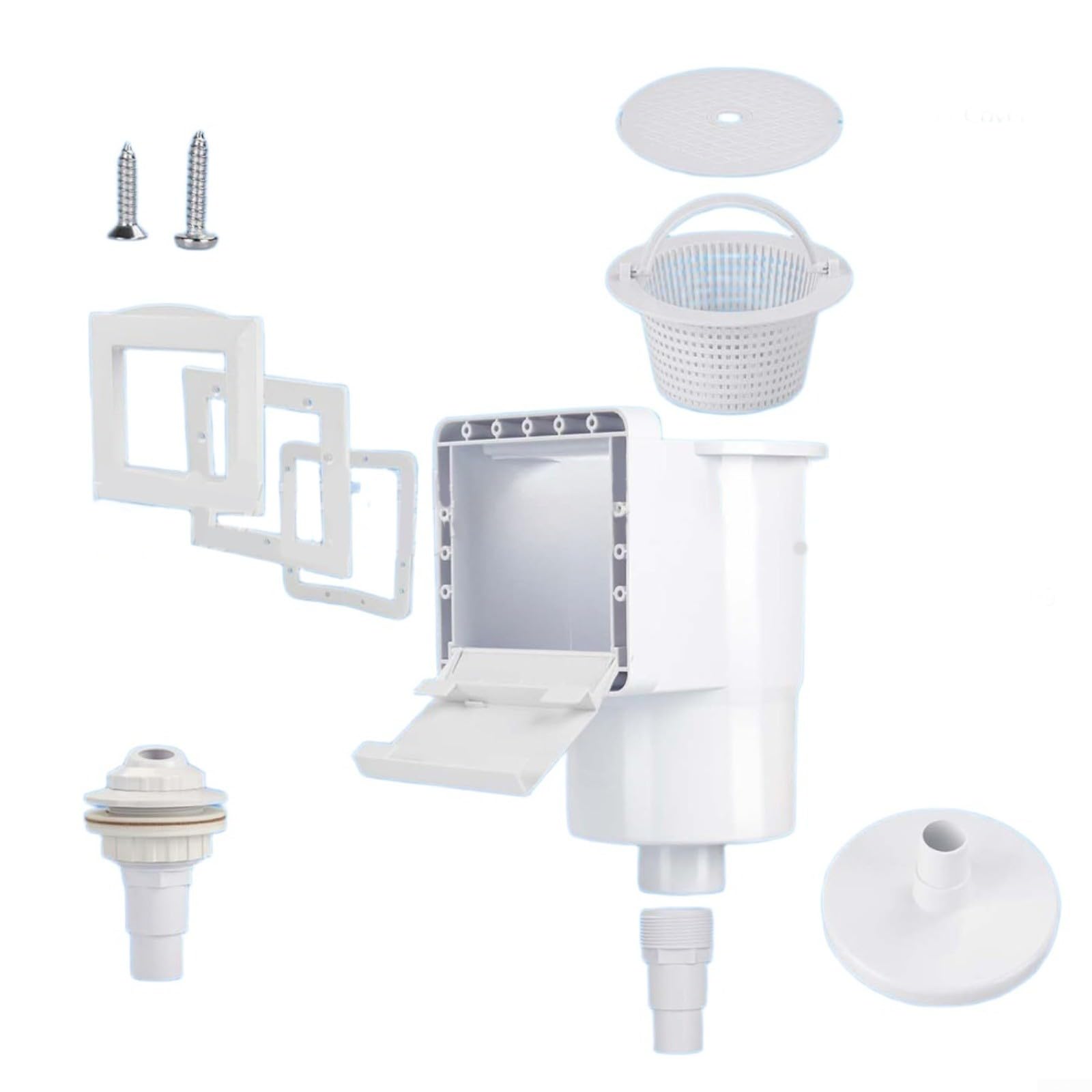 Skimmer SP1091LX, kit completo de plástico con cubierta para placa frontal, cesta de limpieza de agua