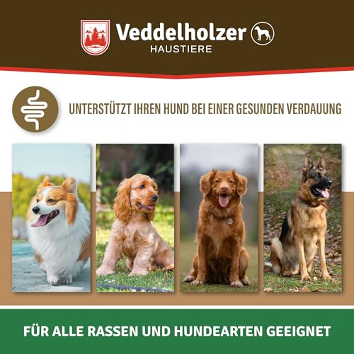 Veddelholzer Hunde Probiotika zur Unterstützung der Darmflora als Nahrungsergänzungsmittel mit natürlichen Inhaltsstoffen perfektes Hundezubehör als Verdauungssnack oder leckerli für Hunde