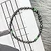 Drkao 2 Pack Women Green Color Magnetic Anklet Bracelet Support The Immune System Magnetic Therapy Relieve Stress and Frustration,Gift for Family