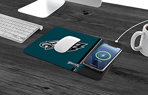 SOAR NFL Wireless Charging Mouse Pad, Philadelphia Eagles, Team Color, One Size by SOAR - Image 2