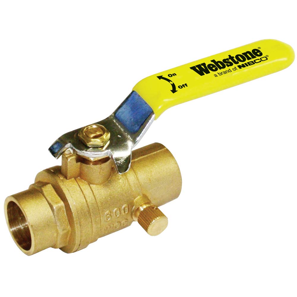 NIBCO 1/2 CXC LF FP BR Ball Valve with Bleeder