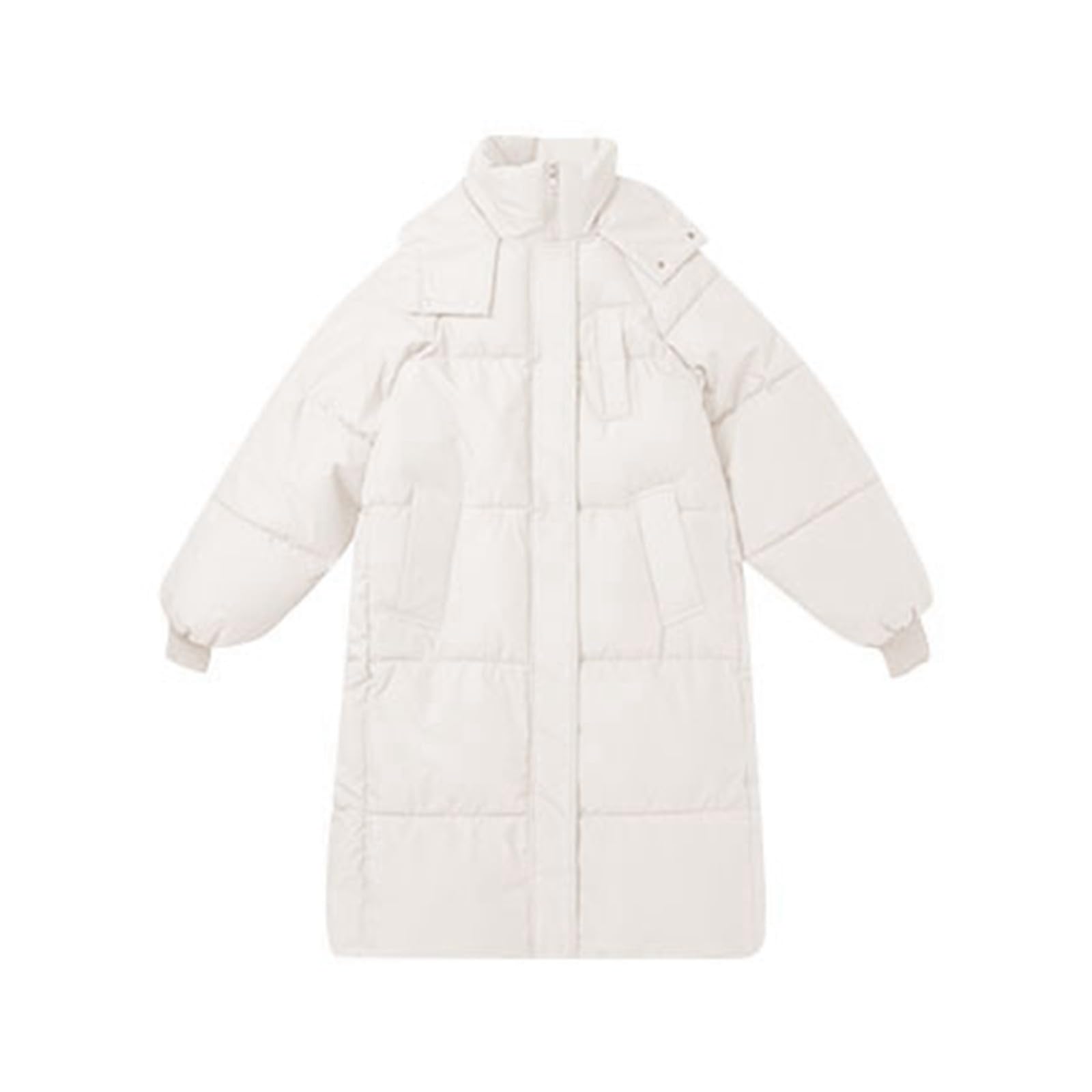 Piumino Donna Invernale Cappotto Lungo Sopra il Ginocchio Invernale da Donna, Spesso e Largo Festa