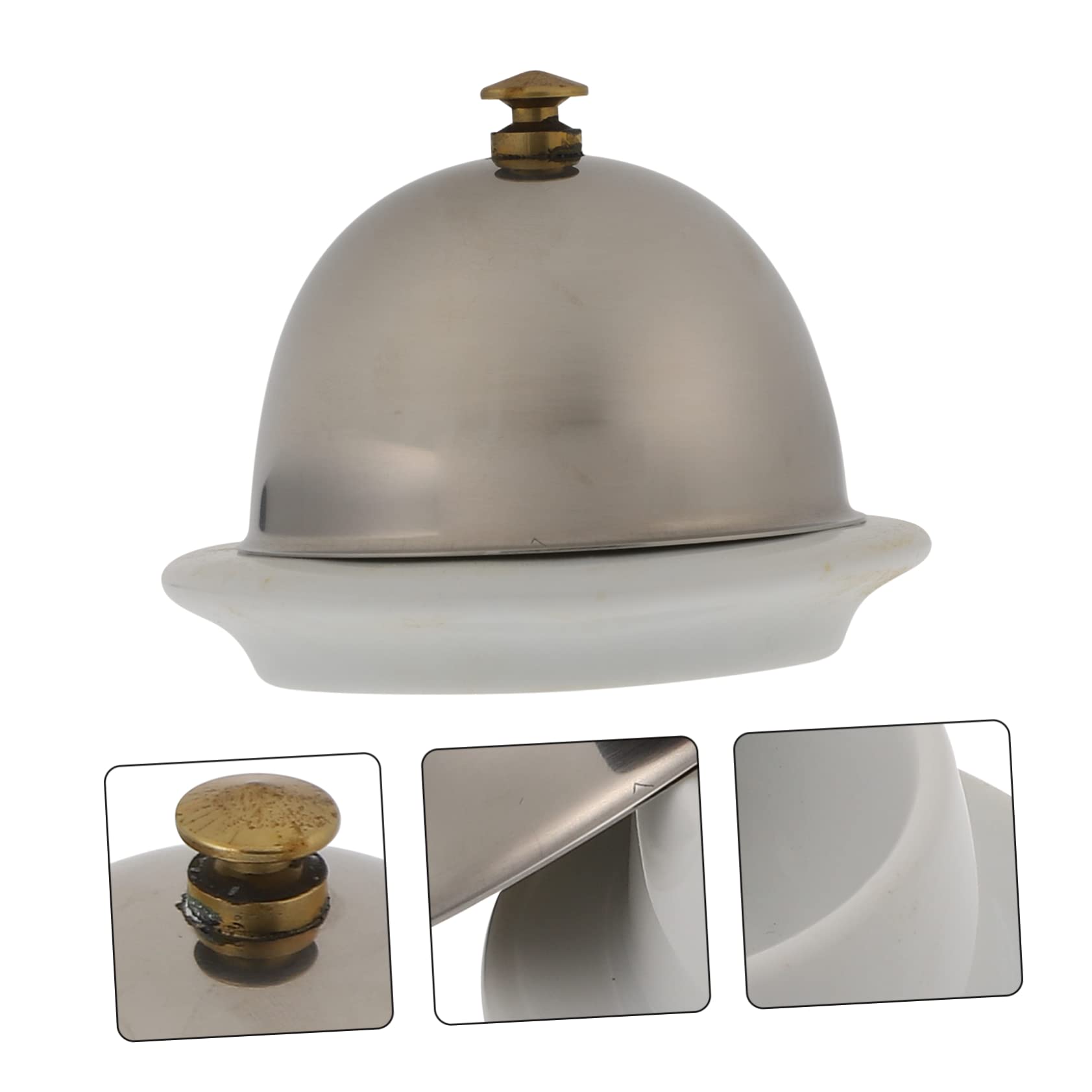 Contenitore per Burro in Acciaio Inossidabile con Coperchio, Ciotola Ceramica Facile da Pulire, per Cucina e Negozio di Alimentari