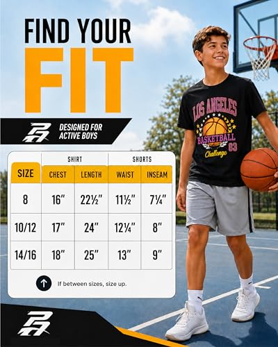 Image of Pro Athlete Boys Active Shorts Set - 3 Piece Athletic Dry Fit Graphic Tees Tank Tops and Basketball Shorts for Boys