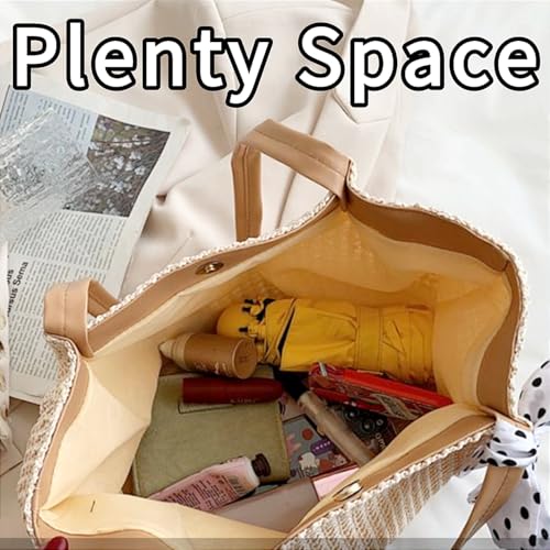 Beach Crochet Bag for Women, Aesthetic Hobo Mesh Woven Tote Simple Modern Trendy Bags for Summer Vacation Picnic Travel2