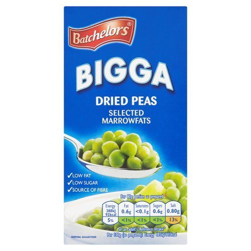 Batchelors Bigga Lot de 10 petits pois secs 250 g
