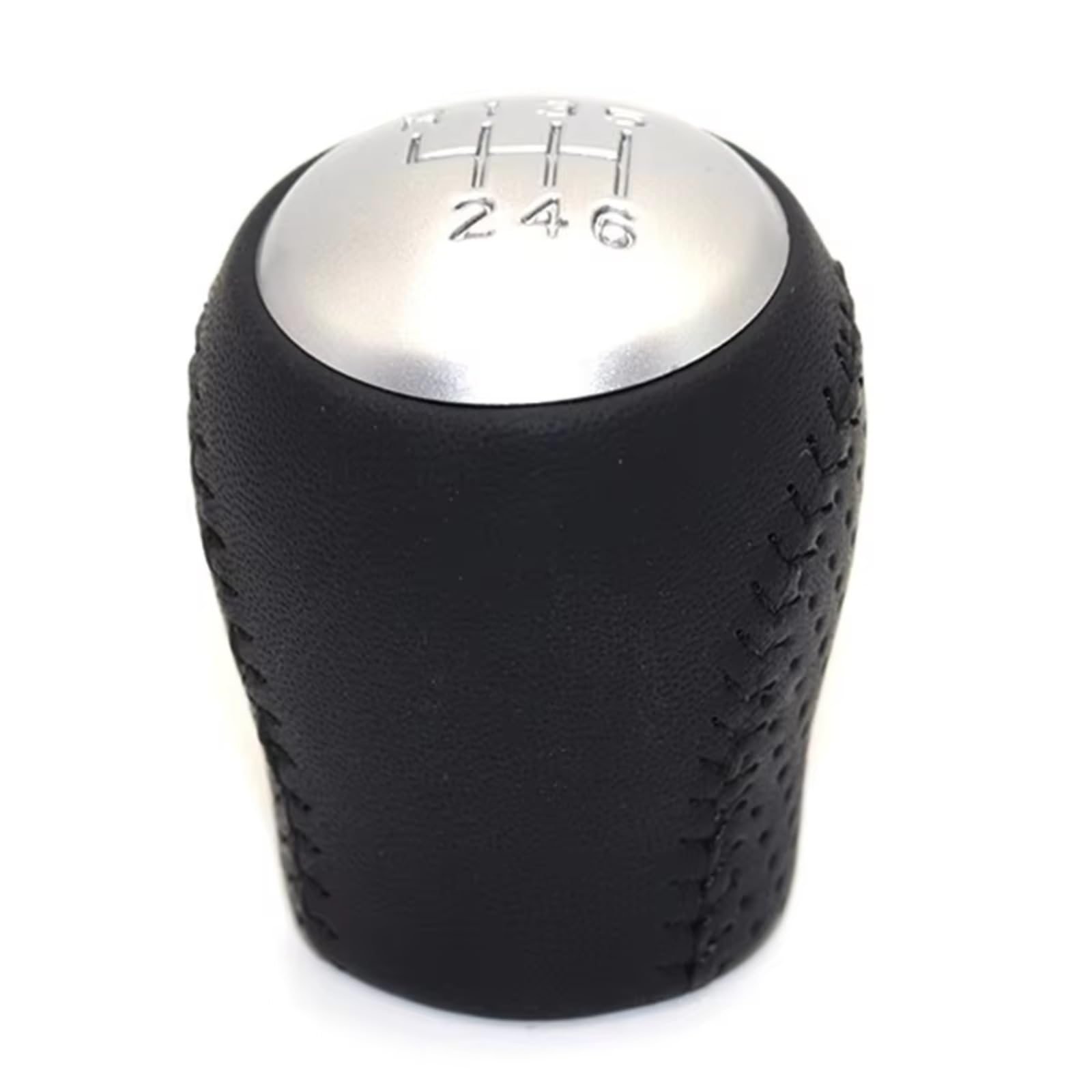 HILLAR Car Gear Stick Knob for Nissan for Qashqai J10 2006-2015 for X-Trail T31 Gearbox Gaiter Stick 6 Speed Gear Shift Knob Boot Lever Gaitor Shifter(Knob Silver)