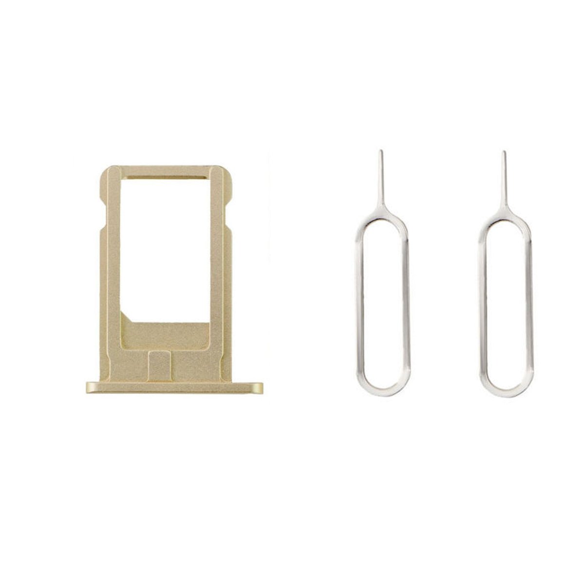 MobofixSim Card Tray Holder Socket + 2 Eject Pins for iPhone 6 Plus Gold