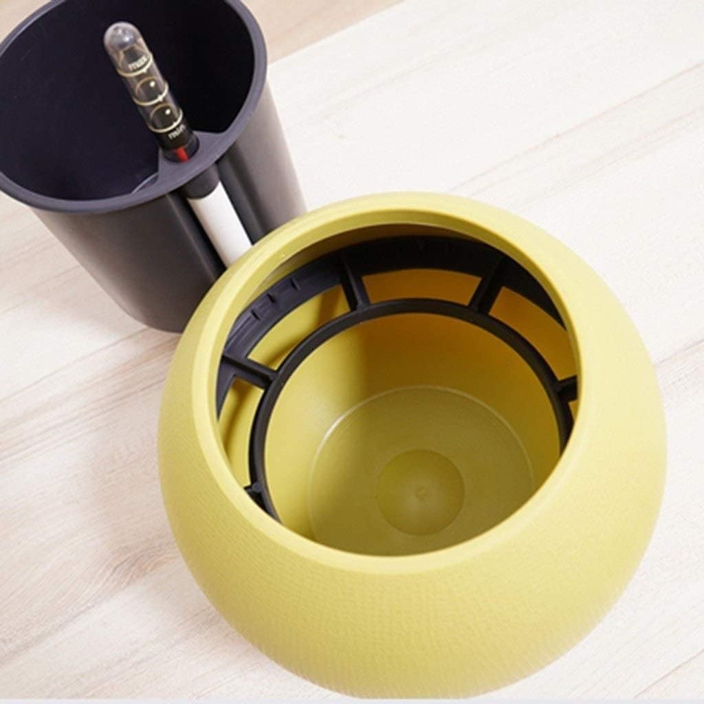 Wisząca donica balkonowa Dekoracja stołu Rośliny doniczkowe Doniczki, samonawadniająca donica ze wskaźnikiem poziomu wody (niebieski 13 * 13 * 16CM)