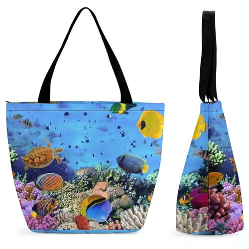 Sac à main pour femme Sous Corail le sac de shopping spacieux contre le désordre