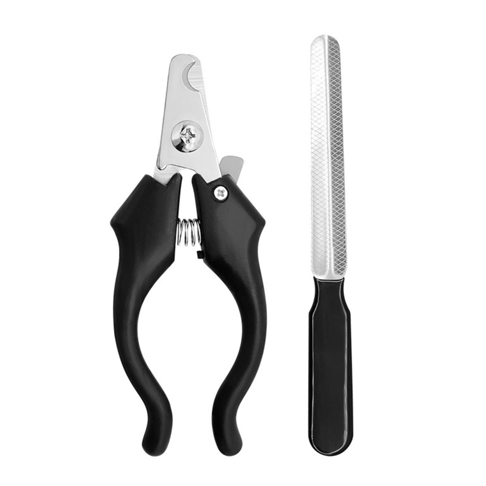 2pcs Pet Cutter with File Dogs Claws Grooming Tool with Anti Slip Handle Trimmer Animal Pet Supplies