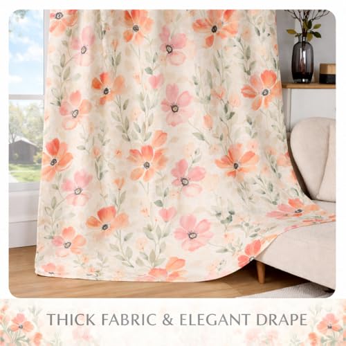 Image of STITCHNEST 'Whispering Gardens Series' Premium Heavy Polyester 100% Blackout Curtains 7 Feet Long Set of 2 | Door Curtain 7 Feet x 4 Feet | Perfect for Home Decor