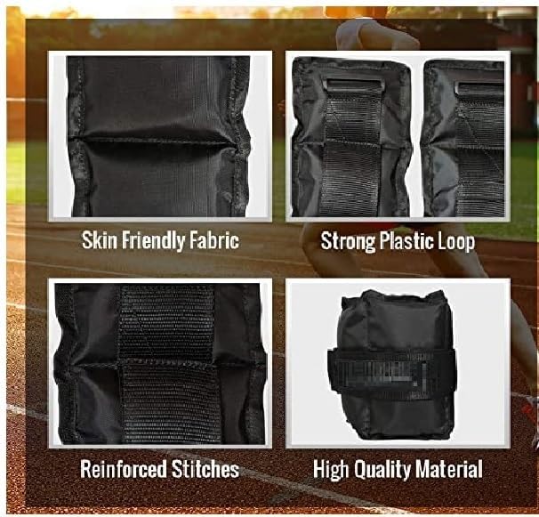Image of Musclen Fitness Ankle Weight Band (1.5 KG X 2)| Resistance Exercise | Wrist Ankle | Fitness Band | Unisex Workout Equipment Polyester Adjustable Weight | Multi-Purpose